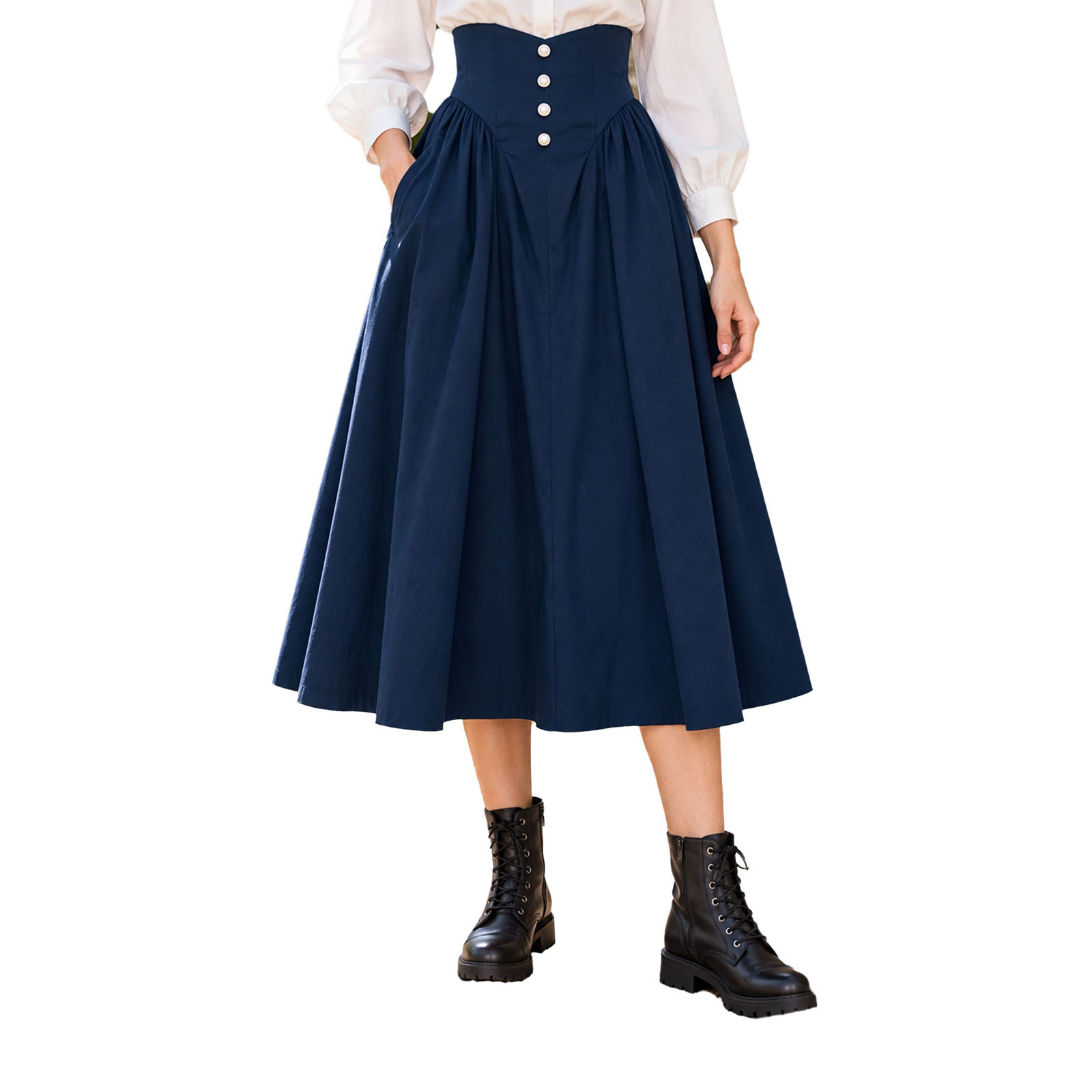 กระโปรงสตรีสไตล์ยุคกลาง ยุคฟื้ - Skirts บทวิจารณ์และราคา