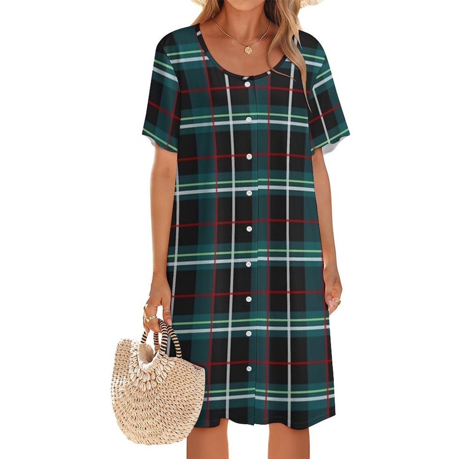 ชุดเดรส Frankie Stein รุ่น Fir - Korean Style A Line Shirt Dress บทวิจารณ์และราคา