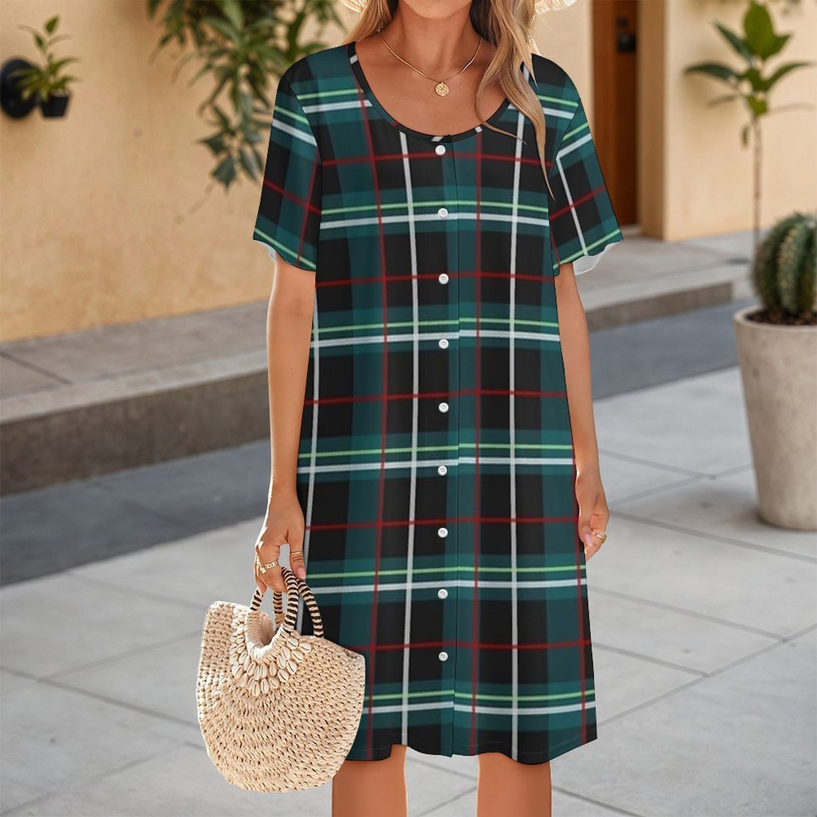 ชุดเดรส Frankie Stein รุ่น Fir - Korean Style A Line Shirt Dress บทวิจารณ์และราคา