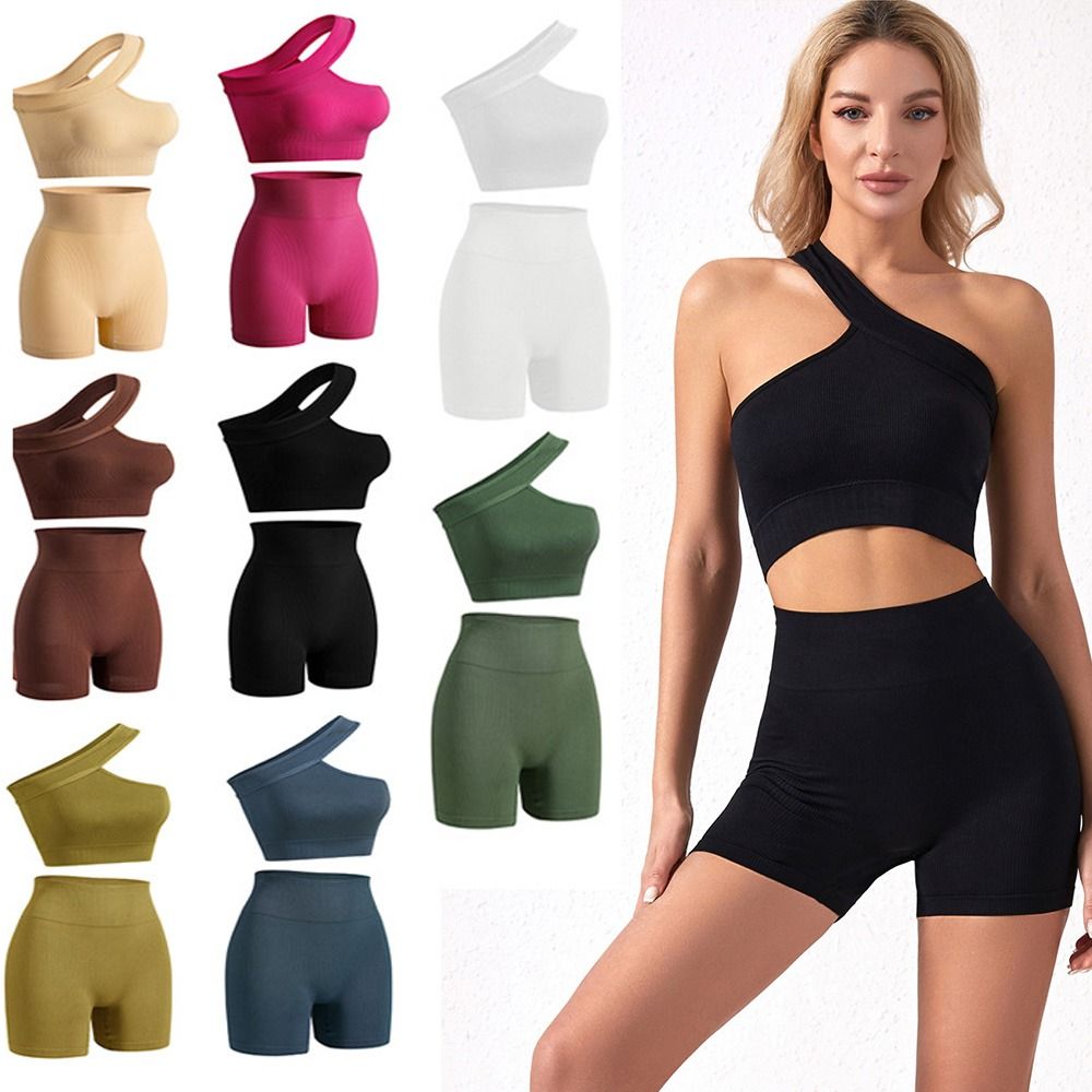 ชุดออกกำลังกายผู้หญิงแบบไร้ตะเ - Seamless Ribbed Workout Tank Top บทวิจารณ์และราคา