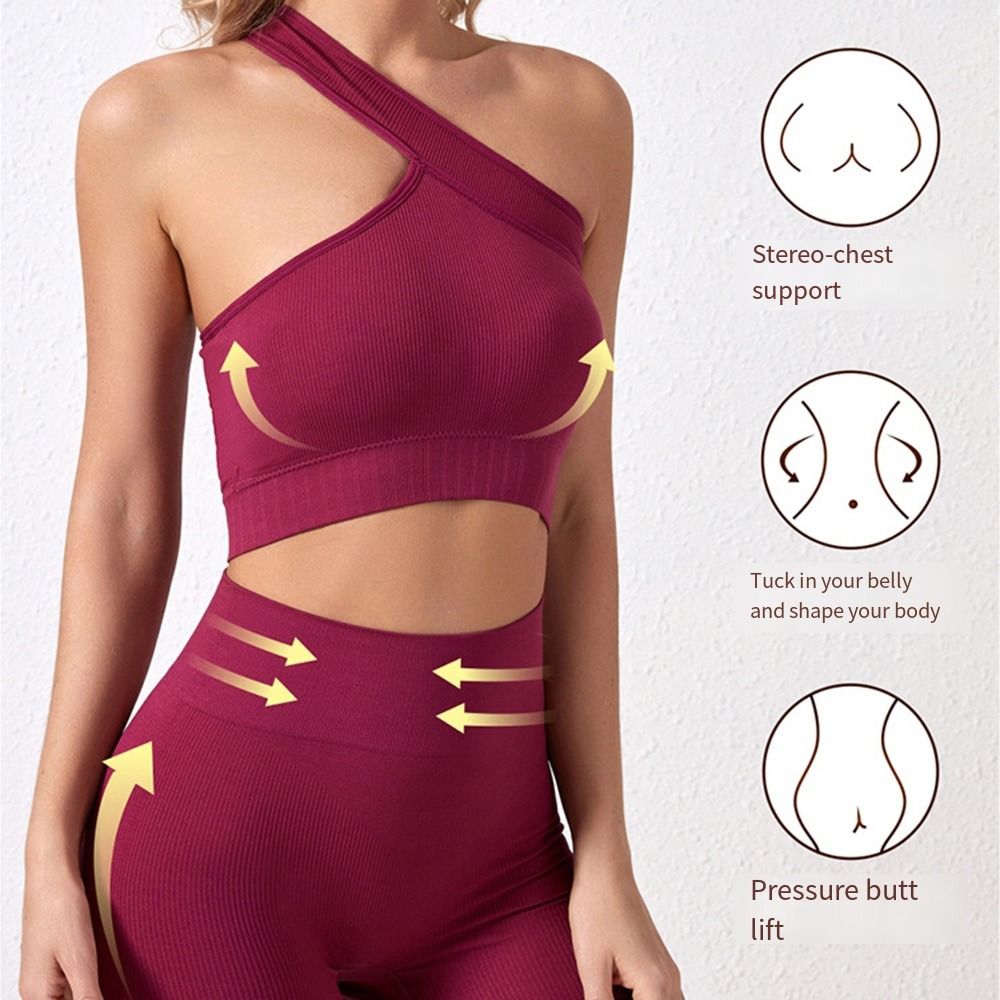 ชุดออกกำลังกายผู้หญิงไร้รอยต่อ - Seamless Ribbed Workout Tank Top บทวิจารณ์และราคา