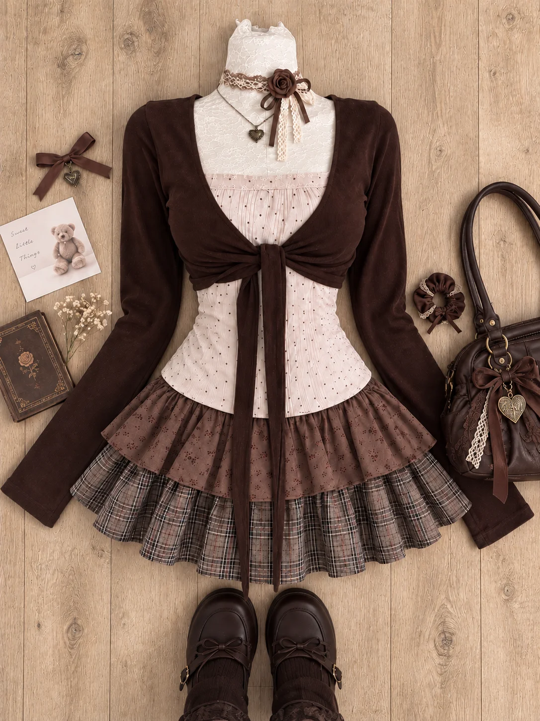 ชุดเซ็ต 2 ชิ้นสไตล์วินเทจอเมริ - Blouses บทวิจารณ์และราคา