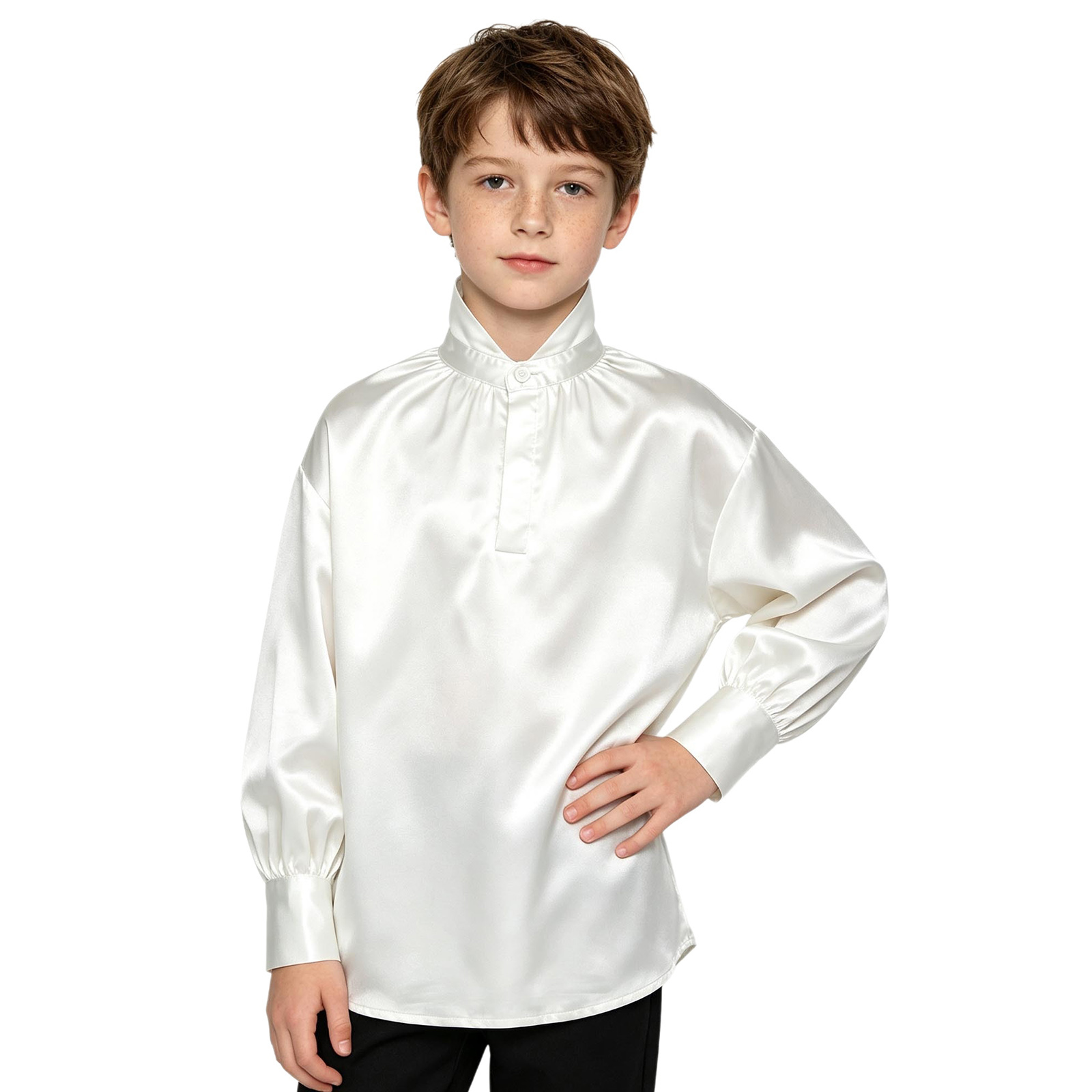 เสื้อเชิ้ตผ้าซาตินสไตล์วินเทจย - Tops บทวิจารณ์และราคา