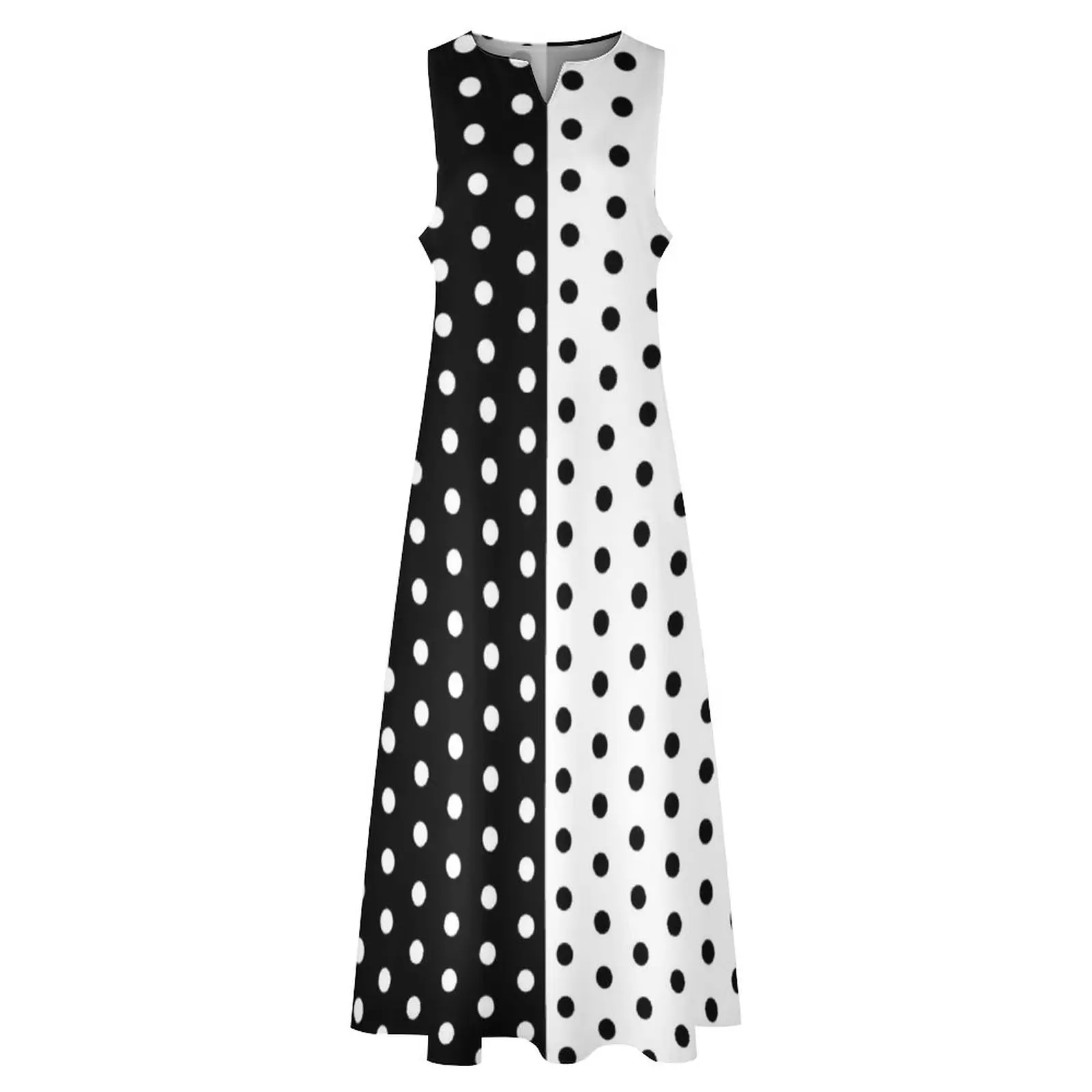 Retro Two Tone ชุดฤดูใบไม้ผลิส - Boho Summer Beach Maxi Dress บทวิจารณ์และราคา